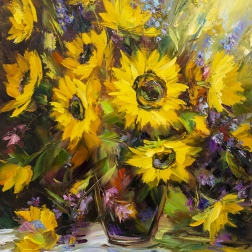 Painting for sale online - Sunflowers
