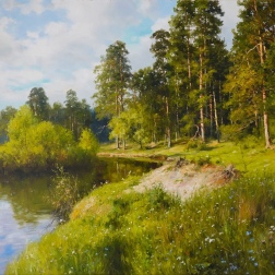 Painting for sale online - Pine forest