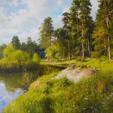 Painting for sale online - Pine forest