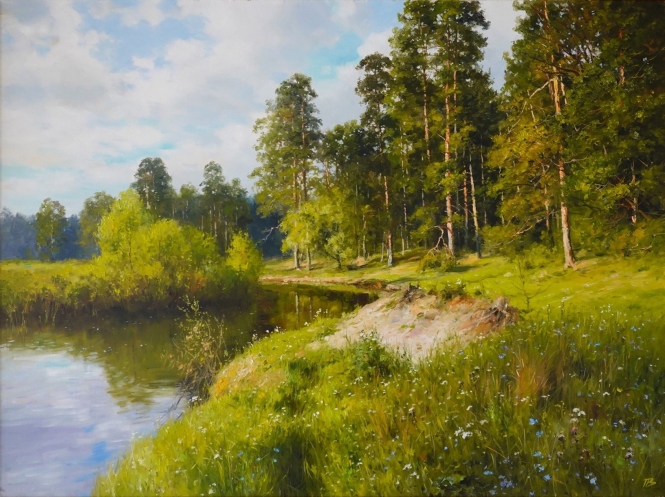 Painting for sale online - Pine forest