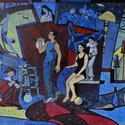 Painting for sale online -  Life of comedians