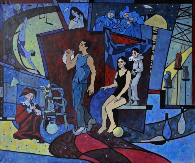 Painting for sale online -  Life of comedians