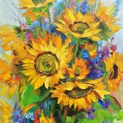 Painting for sale online - Sunflowers