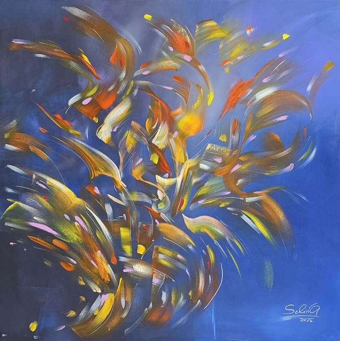 Painting for sale online - Orange dreams