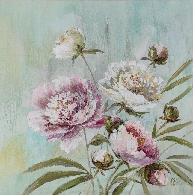 Painting for sale online - Peonies