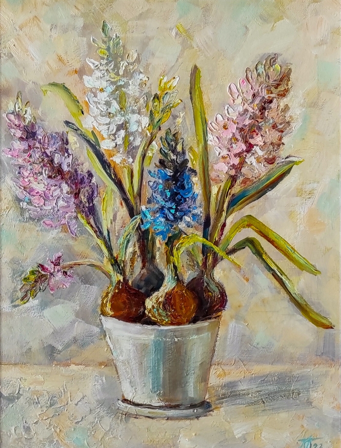 Painting for sale online - Hyacinths