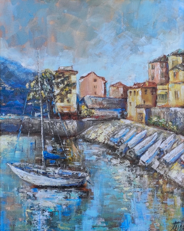 Painting for sale online - Como lake Italy