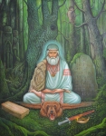 Painting for sale online - Forest magician