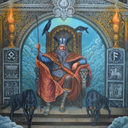 Painting for sale online - Odin