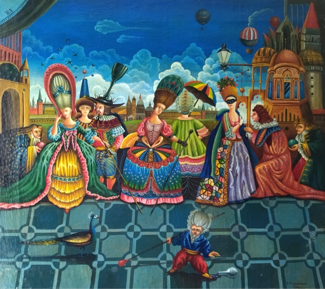 Painting for sale online - Taming the Peacock