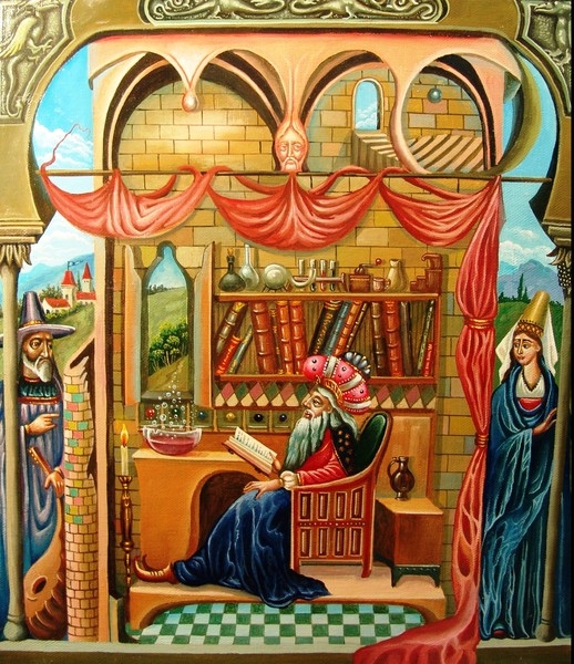 Painting for sale online - Alchemist