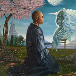 Painting for sale online - Buddha's smile