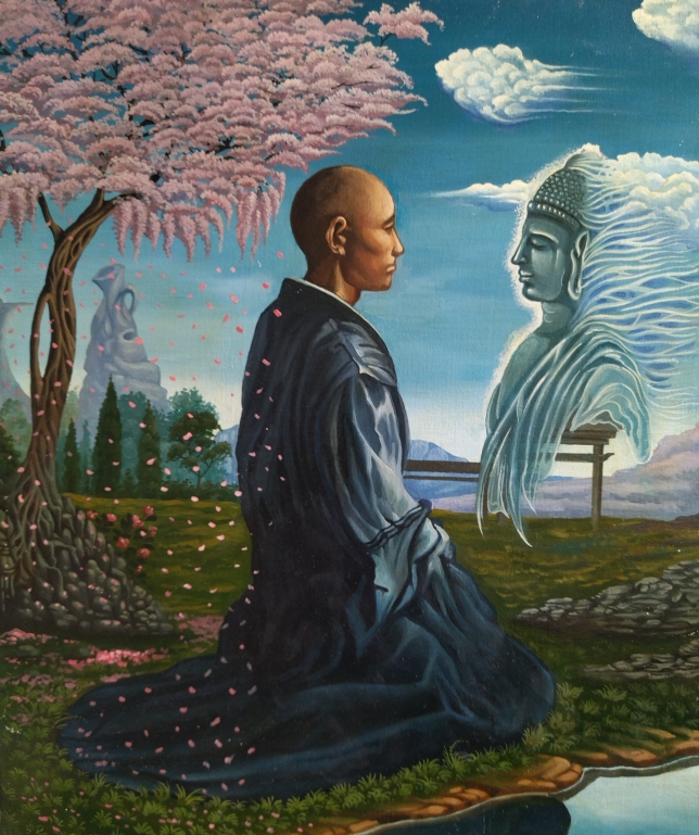 Painting for sale online - Buddha's smile