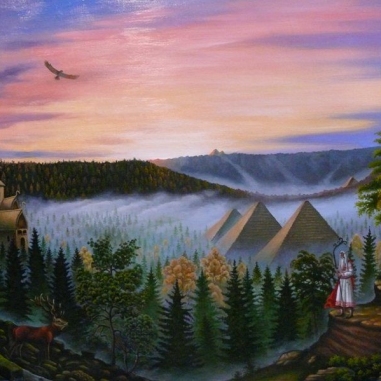 Painting for sale online - A lost temple