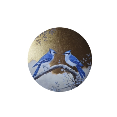Painting for sale online - Blue Jays Meeting I