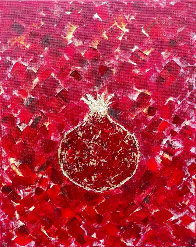 Painting for sale online - Pomegranate.