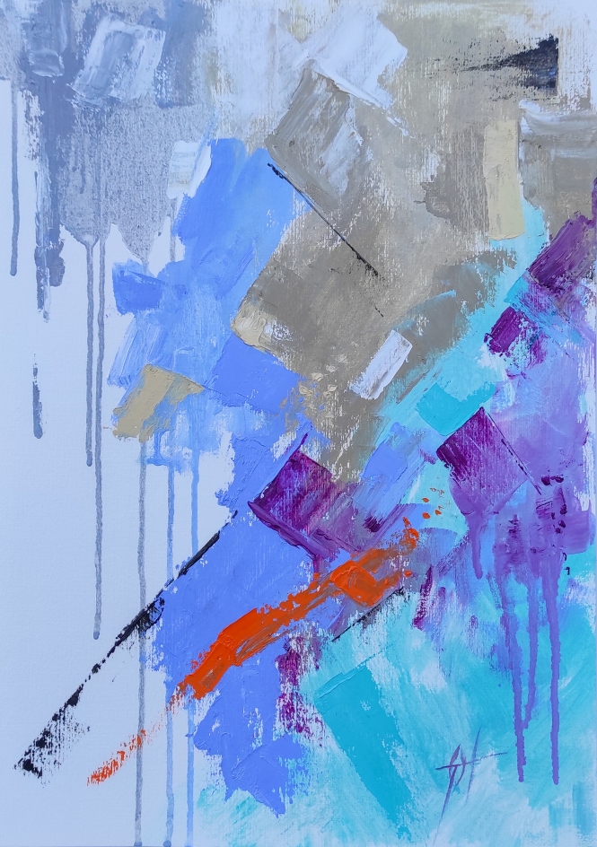 Painting for sale online - Original oil abstract painting on frame