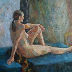 Painting for sale online - Sitting nude