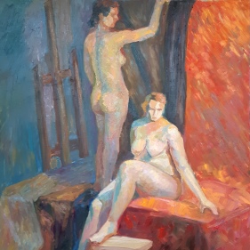 Painting for sale online - Two nues
