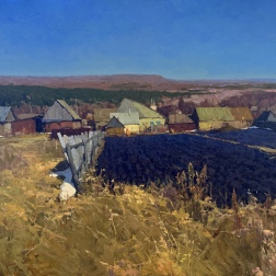Painting for sale online - Spring. Geese are flying
