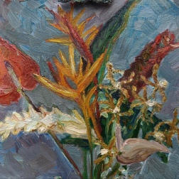 Painting for sale online - Tropical flowers