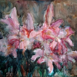 Painting for sale online - Rose Lilies