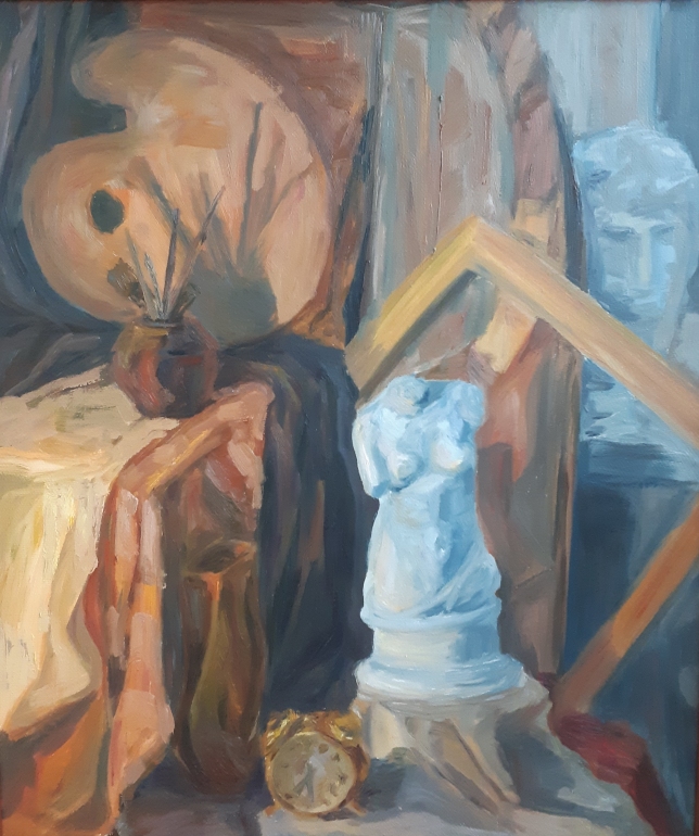 Painting for sale online - Still life with a palette
