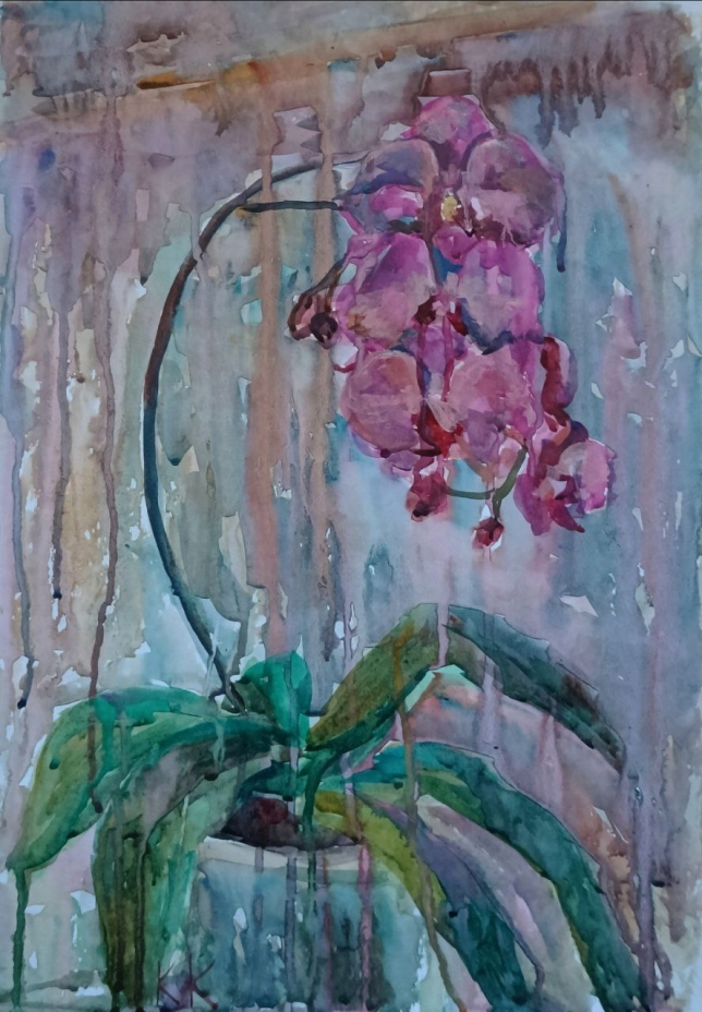 Painting for sale online - Pearl Orchid