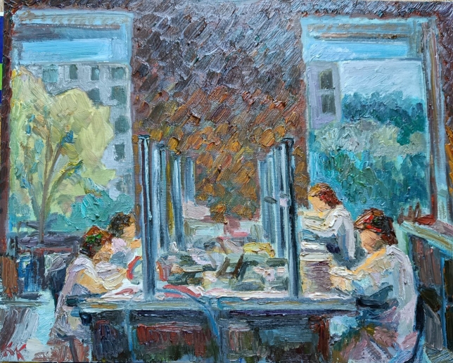 Painting for sale online - Assembly shop at the Minsk Watch Factory