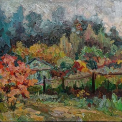 Painting for sale online - The sky was already breathing autumn