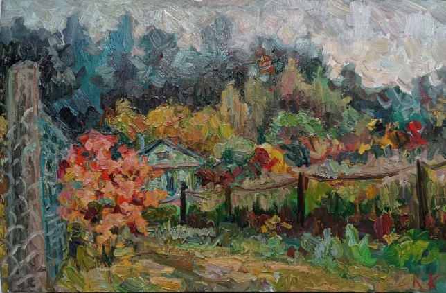 Painting for sale online - The sky was already breathing autumn