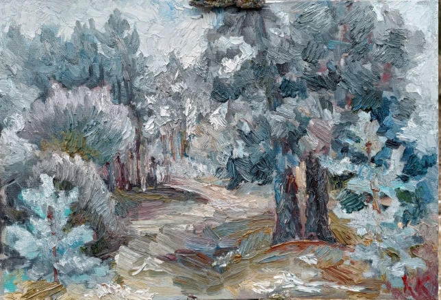 Painting for sale online - Winter morning