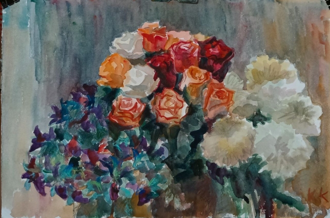 Painting for sale online - Birthday bouquets
