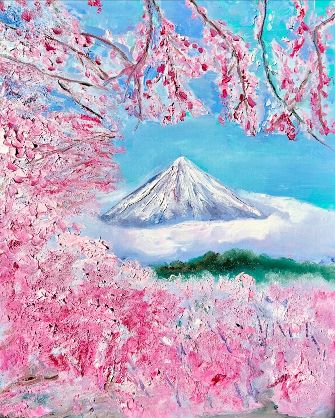 Painting for sale online - Spring in Japan