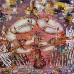 Painting for sale online - Musical caramel