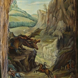 Painting for sale online - Ruthless creature attacks civilians