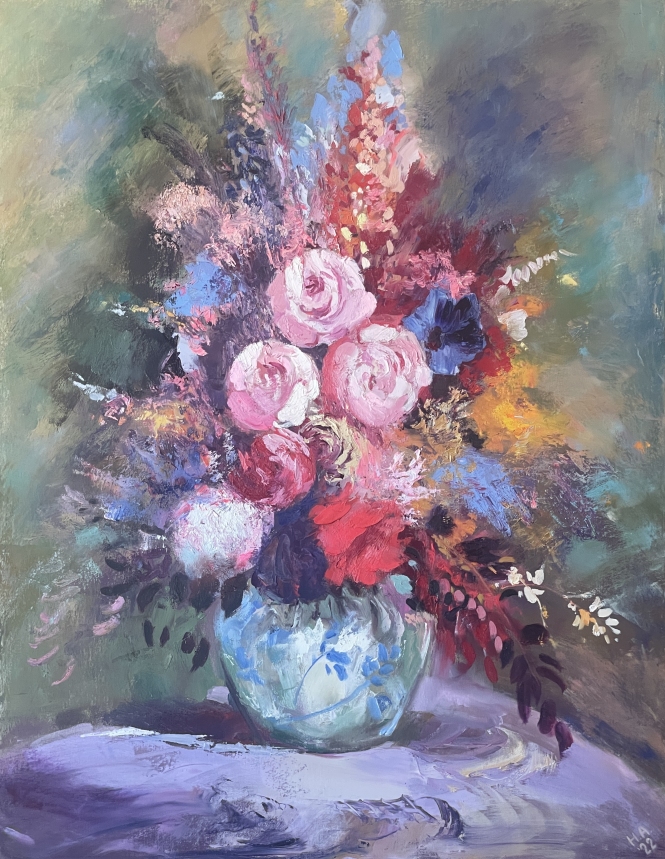 Painting for sale online - Bright bouquet