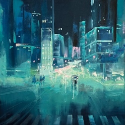 Painting for sale online - Turquoise city