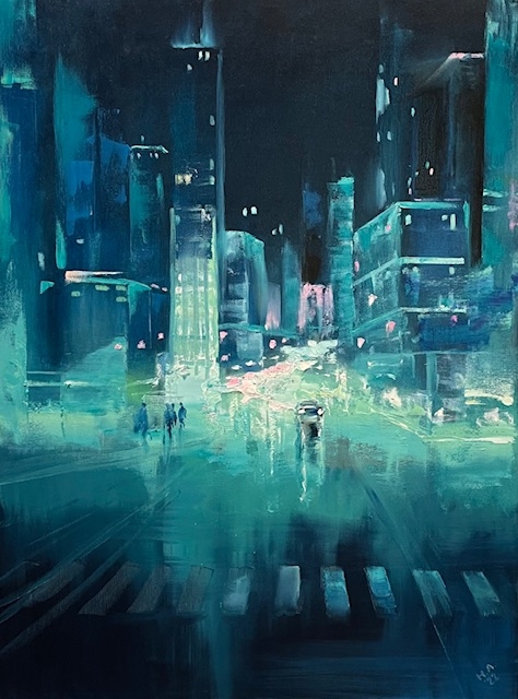 Painting for sale online - Turquoise city