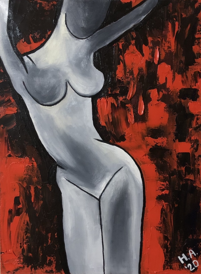 Painting for sale online - Naked girl