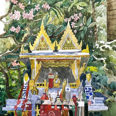 Painting for sale online - Island Koh Lan. Sanprapum