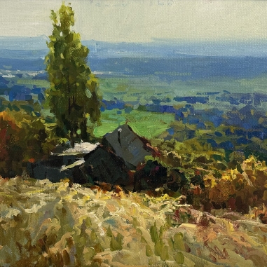 Painting for sale online - Lesnaya Neyolovka. View of Karabulak