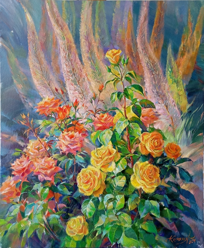 Painting for sale online - Roses with Eremiruses
