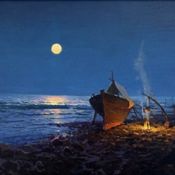 Painting for sale online - Moonrise