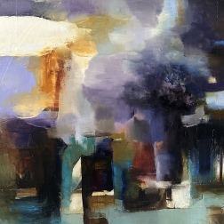Painting for sale online - Purple evening