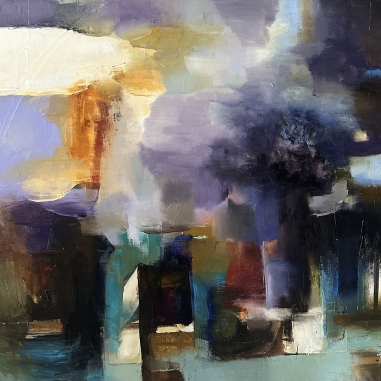 Painting for sale online - Purple evening