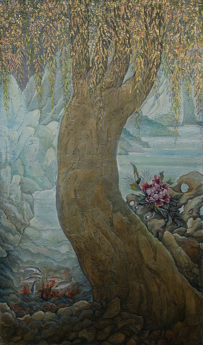 Painting for sale online - Golden willow