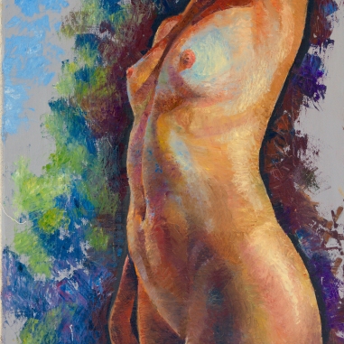Painting for sale online - Nude girl, study