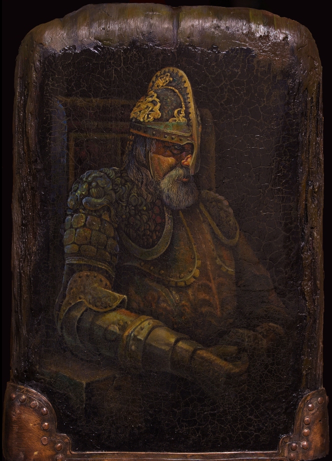 Painting for sale online - Old man in armour