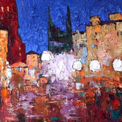 Painting for sale online - Evening Prague